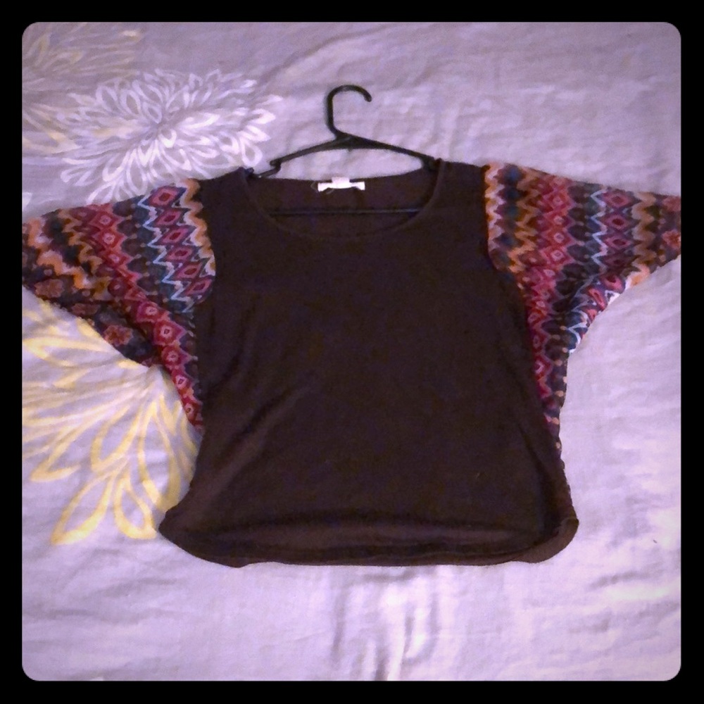 Brown crop top